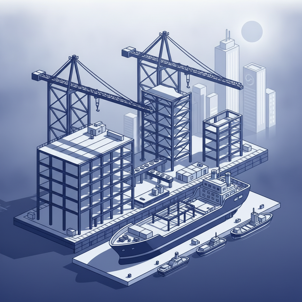 🏗️ 건설·조선·중공업 — AI 생성 이미지