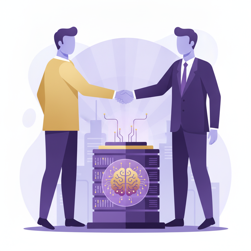 🤖 AI·데이터센터 — AI 생성 이미지